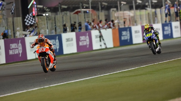 MotoGP - Marc Márquez remporte le Grand Prix du Qatar. Rossi deuxième.