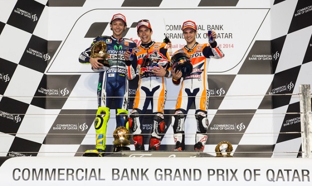 MotoGP - Marc Márquez remporte le Grand Prix du Qatar. Rossi deuxième.