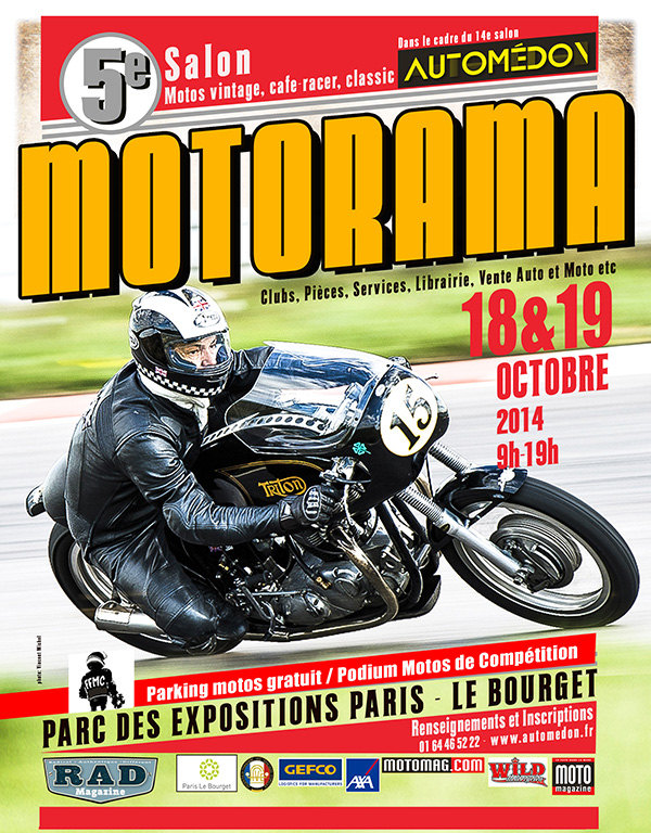 5ème Motorama au salon Automédon les 18 et 19 octobre.