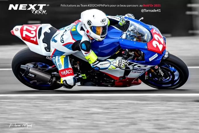 Next-Tech s'associe à des teams moto du Championnat du monde d'endurance - Amandine Creusot - Team202 CmpnParis au bol d'or 2021