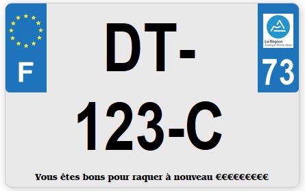 Nouvelles plaques d'immatriculation - Depuis aujourd'hui vous êtes certainement hors-la-loi.