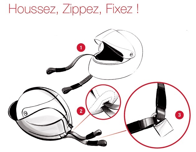 K360 - La solution pour ne plus avoir à transporter son casque.
