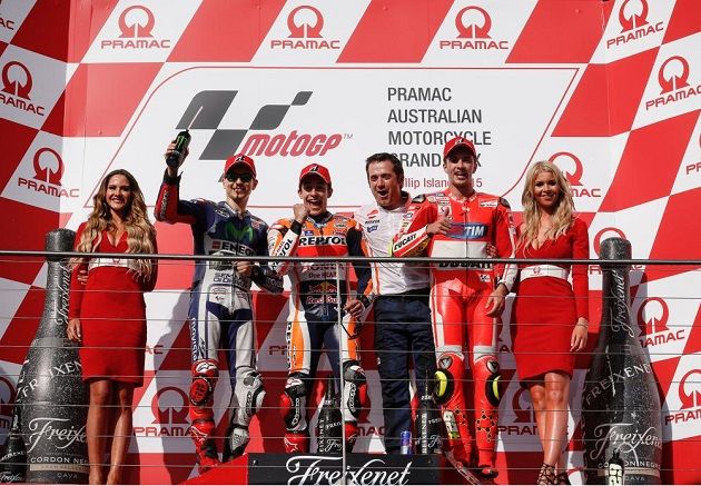 MotoGP - Márquez s'impose en Australie devant Lorenzo et Iannone. 