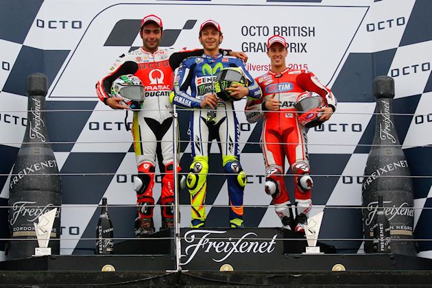 MotoGP - Rossi, Maître des eaux à Silverstone.