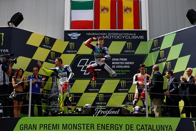MotoGP / Catalogne - Lorenzo revient à 1 point de Rossi dans la course au titre.