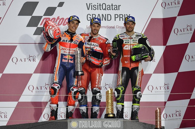 MotoGP - Dovizioso remporte le GP d'ouverture au Qatar.