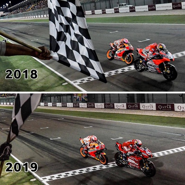 MotoGP - Dovizioso remporte le GP d'ouverture au Qatar.