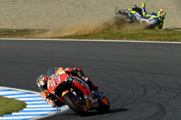 MotoGP / Motegi - Márquez Champion du Monde MotoGP 2016 par KO !