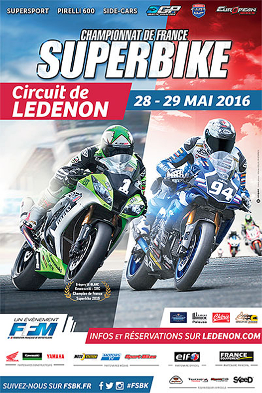 Le FSBK arrive à Ledenon.