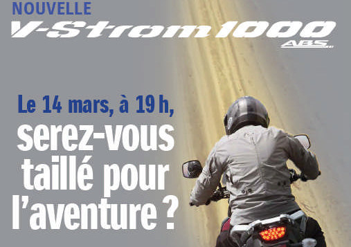 Soirée spéciale V-Strom dans toutes les concessions Suzuki.