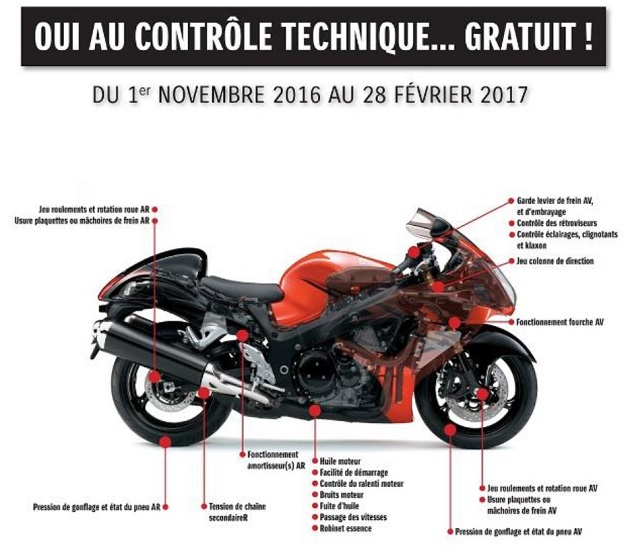 Check-up hivernal gratuit de votre Suzuki.