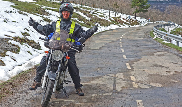 Europa - Jef Morit s'élancera pour 76 000 km en YBR 250.