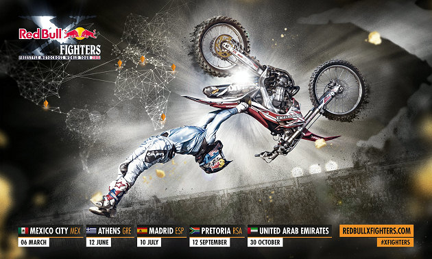 Nouvelles étapes et nouveaux tricks aux Red Bull X-Fighters 2015.