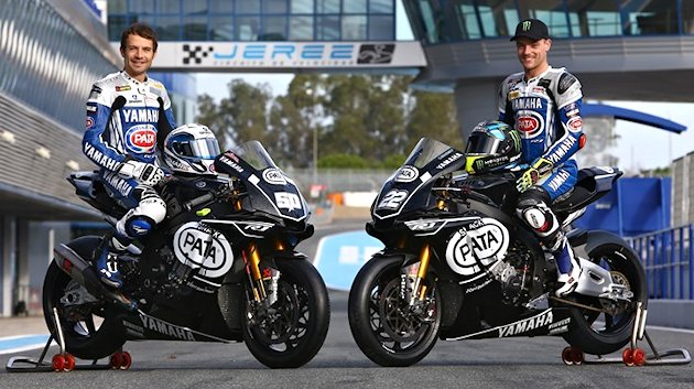 Première sortie pour le team Yamaha WSBK 2016.