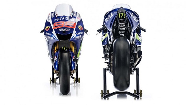 MotoGP - Yamaha présente les YZR-M1 de Rossi et Lorenzo.