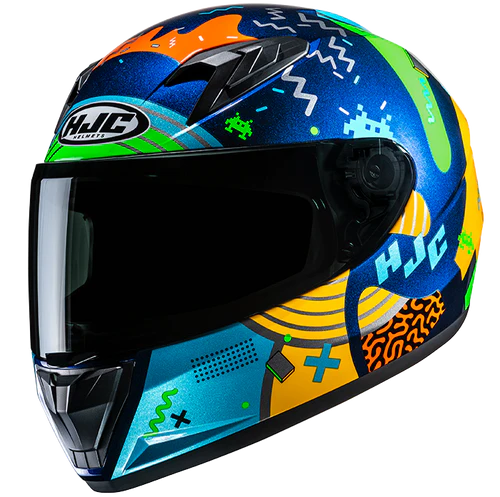 Un casque HJC Y10 Mika MC23