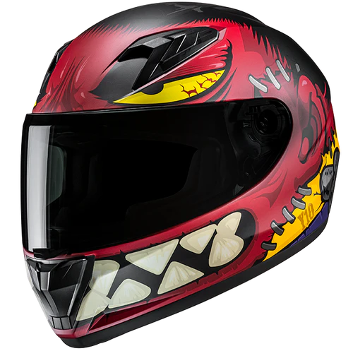 Un casque HJC Y10 Frank MC1SF
