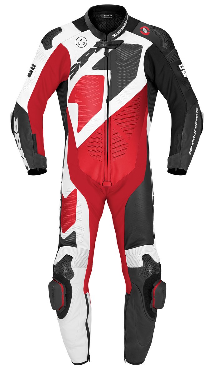 Une combinaison de moto Spidi combinaison Gran Premio Perforated Pro rouge