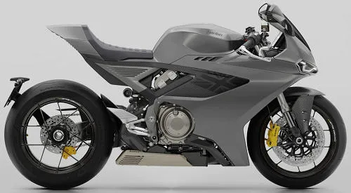 Foto de perfil del 1200 Manx R First Edition 2026 en color gris.