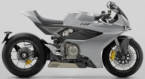 Foto de perfil del 1200 Manx R First Edition 2026 en color gris.