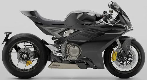 Foto de perfil del 1200 Manx R First Edition 2026 en color negro.