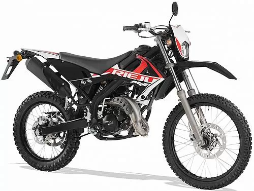 Photo de profil de la MRT 50 Enduro 2023 en couleur noir