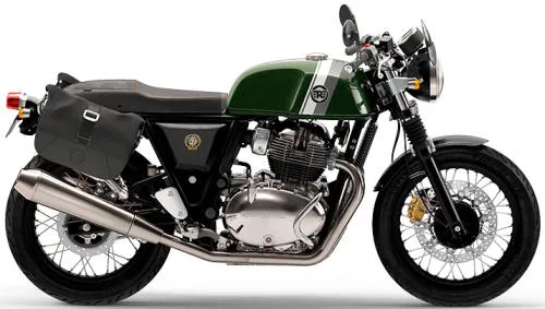Photo de profil de la Continental GT 650 Thunder Edition 2023 en couleur vert