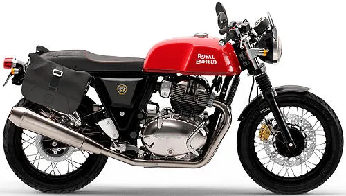 Photo de profil de la Continental GT 650 Thunder Edition 2023 en couleur rouge