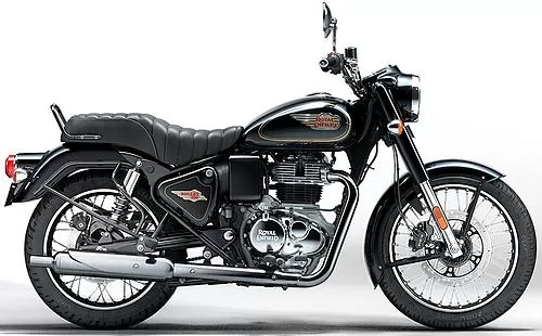 Photo de profil de la Bullet 350 2026 en couleur noir