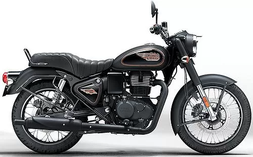 Photo de profil de la Bullet 350 2026 en couleur noir