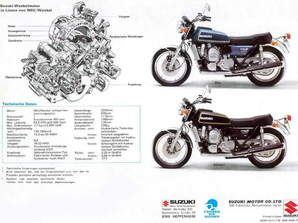 Suzuki 500 RE-5 1974 - 2