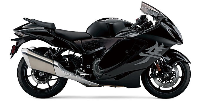 Photo de profil de la GSX1300R Hayabusa 2027 en couleur noir