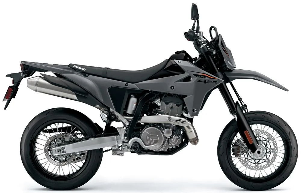 Foto de perfil del DR-Z4SM 400 2027 en color gris.
