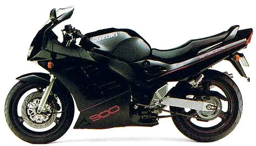Foto de perfil del RF900R 1994 en color negro.
