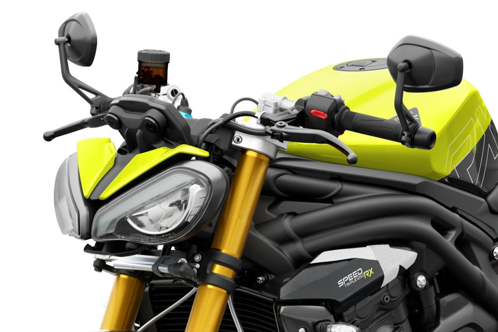 L'avant de la Triumph Speed Triple 1200 RX