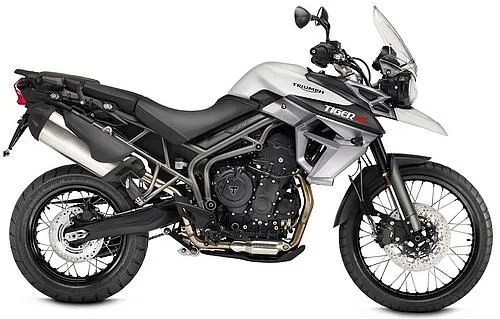 Photo de profil de la TIGER 800 XC 2015 en couleur blanc