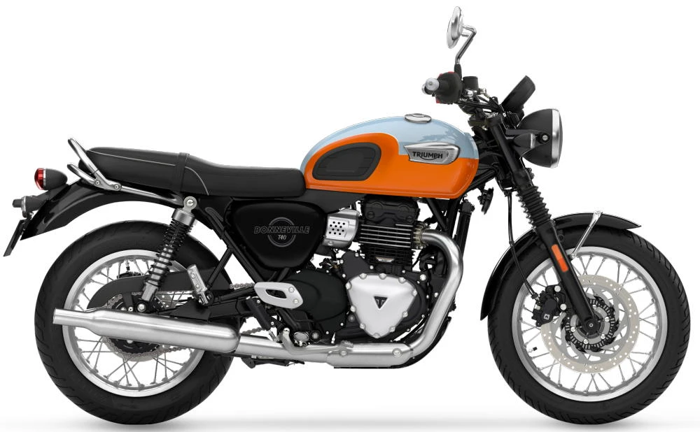 Profile photo of Bonneville 400 T40 2027 in color orange / blue.
