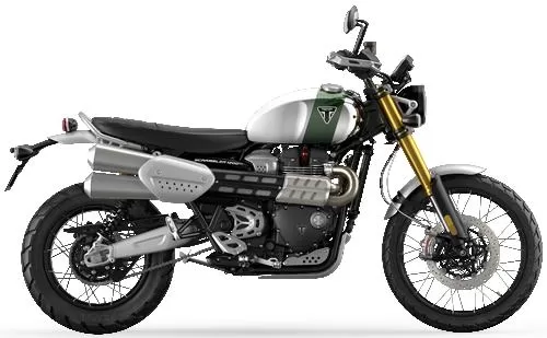Foto de perfil del 1200 Scrambler XE Chrome Edition 2023 en color chrome.