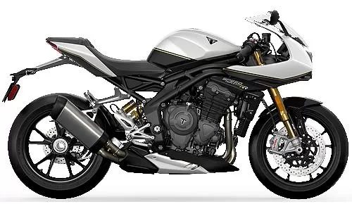 Photo de profil de la Speed Triple 1200 RR 2023 en couleur gris