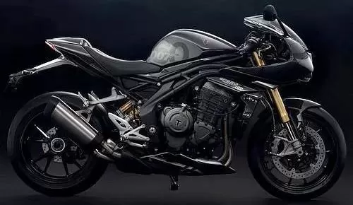Photo de profil de la Speed Triple 1200 RR 2023 en couleur noir