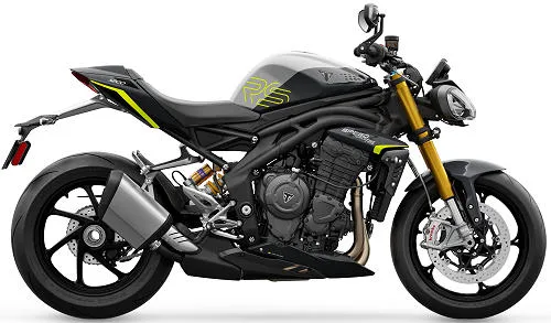 Photo de profil de la 1200 Speed Triple RS 2026 en couleur jaune / noir