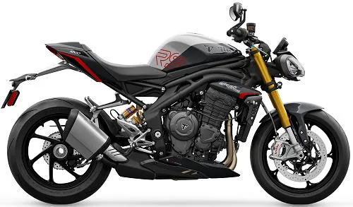 Photo de profil de la 1200 Speed Triple RS 2026 en couleur gris / noir