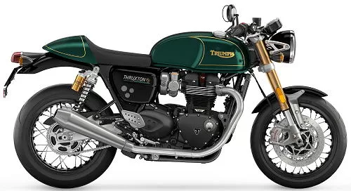 Photo de profil de la 1200 Thruxton RS Final Edition 2024 en couleur vert