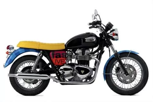 Foto de perfil del 865 Bonneville édition Paul Smith Live Fast 2006 en color indefinido.