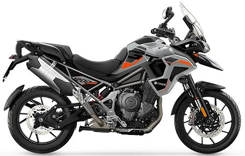 Photo de profil de la Tiger 1200 Alpine Edition 2026 en couleur gris