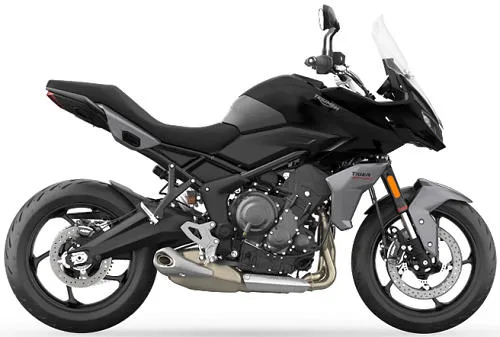 Foto de perfil del Nouvelle Tiger Sport 660 2025 en color negro.