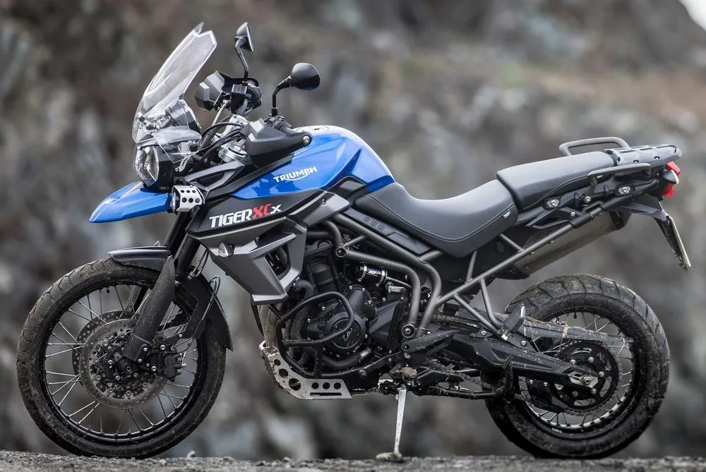 Une moto Triumph Tiger 800 XCx de 2015
