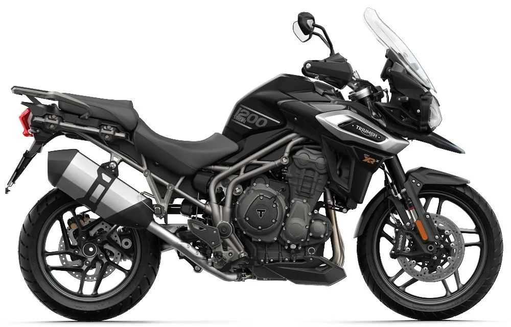 Une moto Triumph 1200 Tiger XRx Low de 2018.