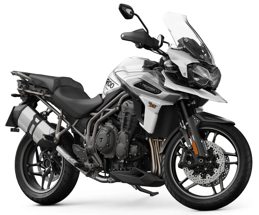 Une moto Triumph 1200 Tiger XRx Low de 2020.