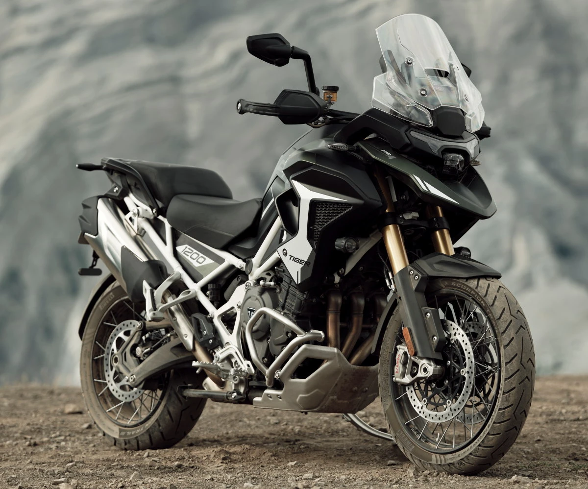 A 2027 Triumph Tiger 1200 GT Pro motorcycle